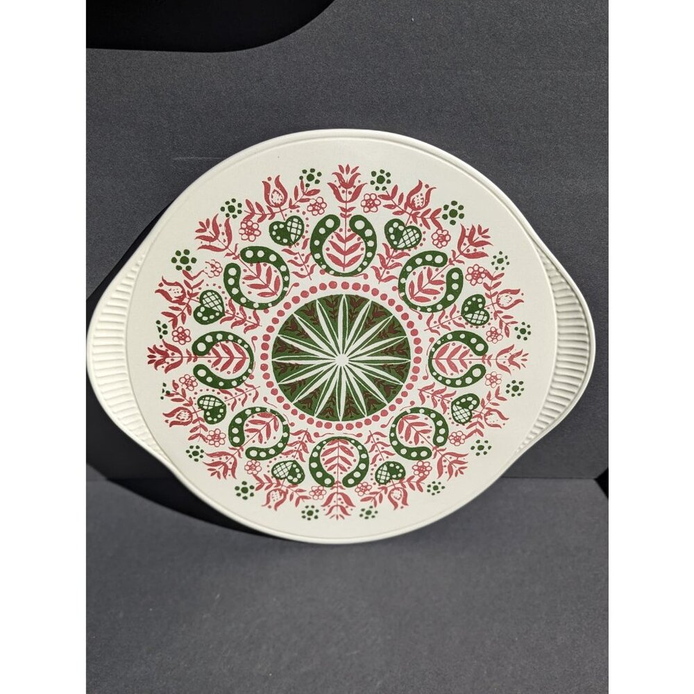 1950's Vintage EdelKerr Grünstadt Heart and Flower Design Cake Plate | Germany